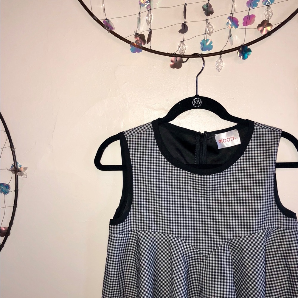 Black Checkered Blouse - image 2